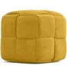 Pouf Carré Tapissé en Velours Côtelé - Design Moderne - Cube image 9