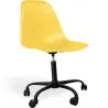 Chaise de bureau avec accoudoirs - Chaise de bureau à roulettes - Structure noire Denisse image 9