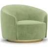 Fauteuil Design Courbé - Revêtu de Velours - Herina image 9