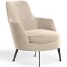 Fauteuil de Design Rembourré en Velours Style Contemporain - Hanneh image 9