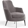 Fauteuil de Design Rembourré en Velours Style Contemporain - Hanneh image 9