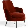 Fauteuil de Design Rembourré en Velours Style Contemporain - Hanneh image 9