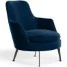 Fauteuil de Design Rembourré en Velours Style Contemporain - Hanneh image 9