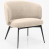 Fauteuil Design Courbé Tapissé Style Contemporain - Opreh image 9