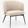 Fauteuil Design Courbé Tapissé Style Contemporain - Opreh image 9