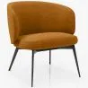 Fauteuil Design Courbé Tapissé Style Contemporain - Opreh image 9