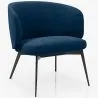 Fauteuil Design Courbé Tapissé Style Contemporain - Opreh image 9