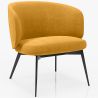 Fauteuil Design Courbé Tapissé Style Contemporain - Opreh image 9
