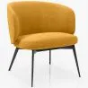Fauteuil Design Courbé Tapissé Style Contemporain - Opreh image 9