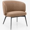 Fauteuil Design Courbé Tapissé Style Contemporain - Opreh image 9