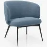 Fauteuil Design Courbé Tapissé Style Contemporain - Opreh image 9
