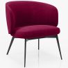 Fauteuil Design Courbé Tapissé Style Contemporain - Opreh image 9