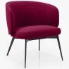 Fauteuil Design Courbé Tapissé Style Contemporain - Opreh image 9
