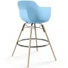 Tabouret de Bar - Design Scandinave - Pieds en Bois - Nordika image 9