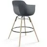 Tabouret de Bar - Design Scandinave - Pieds en Bois - Nordika image 9