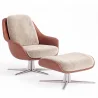 Fauteuil Design Contemporain Tapissé avec Repose-pieds - Asher image 9
