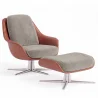Fauteuil Design Contemporain Tapissé avec Repose-pieds - Asher image 9