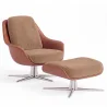 Fauteuil Design Contemporain Tapissé avec Repose-pieds - Asher image 9