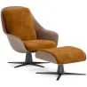 Fauteuil Design Contemporain Tapissé avec Repose-pieds - Asher image 9