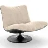 Fauteuil Capitonné Design Courbé Style Contemporain - Tulipe image 9