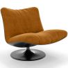 Fauteuil Capitonné Design Courbé Style Contemporain - Tulipe image 9