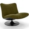 Fauteuil Capitonné Design Courbé Style Contemporain - Tulipe image 9