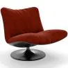 Fauteuil Capitonné Design Courbé Style Contemporain - Tulipe image 9