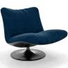 Fauteuil Capitonné Design Courbé Style Contemporain - Tulipe image 9