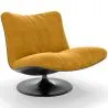Fauteuil Capitonné Design Courbé Style Contemporain - Tulipe image 9