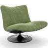 Fauteuil Capitonné Design Courbé Style Contemporain - Tulipe image 9