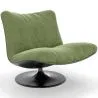 Fauteuil Capitonné Design Courbé Style Contemporain - Tulipe image 9