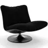 Fauteuil Capitonné Design Courbé Style Contemporain - Tulipe image 9