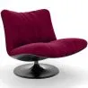 Fauteuil Capitonné Design Courbé Style Contemporain - Tulipe image 9