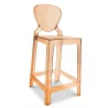 Tabouret de bar avec dossier - Design transparent - 75cm - Victoria Queen image 9