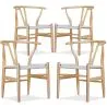 Lot de 4 Chaises de Salle à Manger en Bois - Style Scandinave - Wish image 9
