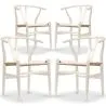 Lot de 4 Chaises de Salle à Manger en Bois - Style Scandinave - Wish image 9