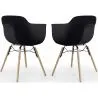 Chaise de Salle à Manger - Design Scandinave - Pieds en Bois - Lot de 2 - Nordika image 9