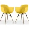 Chaise de Salle à Manger - Design Scandinave - Pieds en Bois - Lot de 2 - Nordika image 9