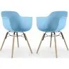Chaise de Salle à Manger - Design Scandinave - Pieds en Bois - Lot de 2 - Nordika image 9
