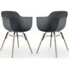 Chaise de Salle à Manger - Design Scandinave - Pieds en Bois - Lot de 2 - Nordika image 9