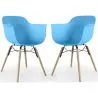 Chaise de Salle à Manger - Design Scandinave - Pieds en Bois - Lot de 2 - Nordika image 9