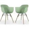 Chaise de Salle à Manger - Design Scandinave - Pieds en Bois - Lot de 2 - Nordika image 9