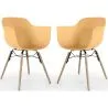 Chaise de Salle à Manger - Design Scandinave - Pieds en Bois - Lot de 2 - Nordika image 9