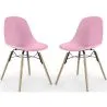 Chaise de Salle à Manger - Design Scandinave - Pieds en Bois - Lot de 2 - Skögur image 9