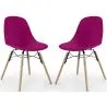 Chaise de Salle à Manger - Design Scandinave - Pieds en Bois - Lot de 2 - Skögur image 9