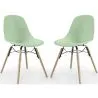 Chaise de Salle à Manger - Design Scandinave - Pieds en Bois - Lot de 2 - Skögur image 9