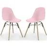Chaise de Salle à Manger - Design Scandinave - Pieds en Bois - Lot de 2 - Skögur image 9