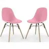 Chaise de Salle à Manger - Design Scandinave - Pieds en Bois - Lot de 2 - Skögur image 9