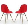 Chaise de Salle à Manger - Design Scandinave - Pieds en Bois - Lot de 2 - Skögur image 9