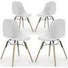 Chaise de Salle à Manger - Design Scandinave - Pieds en Bois - Lot de 4 - Skögur image 9